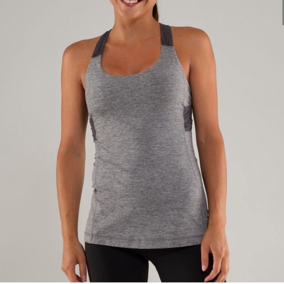 lululemon athletica Tops - Lululemon | Spin Me Tank Heathered Gray